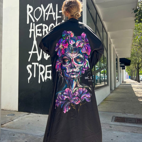 Kimono dress, Womens Kimono, summer sale, cardigan painted long sleeve, kimono for sale, Japanese style wear, fashion designer brand, buy kimono near me, America apparel, Luxury outfit for night, Silk fabric, custom made clothes, how to make an order