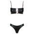 Lucky Bay Bikini in Liquid Black | Glitterati Giraffe Reversible