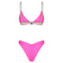 Pinky Beach Bikini in Flamingo Reversible - Back Side