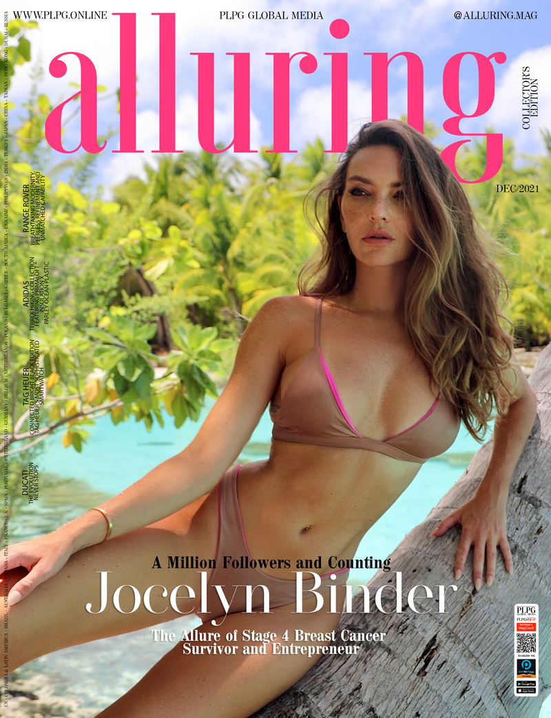 Alluring Magazine Cover feature of Bikini Beach and Jocelyn Binder