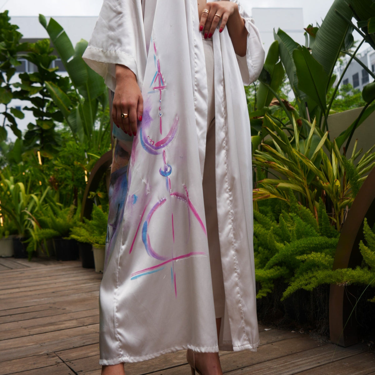 America apparel, Shirt design, Silk Cardigan, Exclusive brand, Kimono party, White Japanese Outfit, elegant outfit, elegant cardigan
