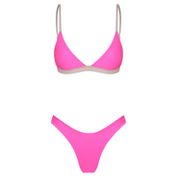 Pinky Beach Bikini in Flamingo Reversible